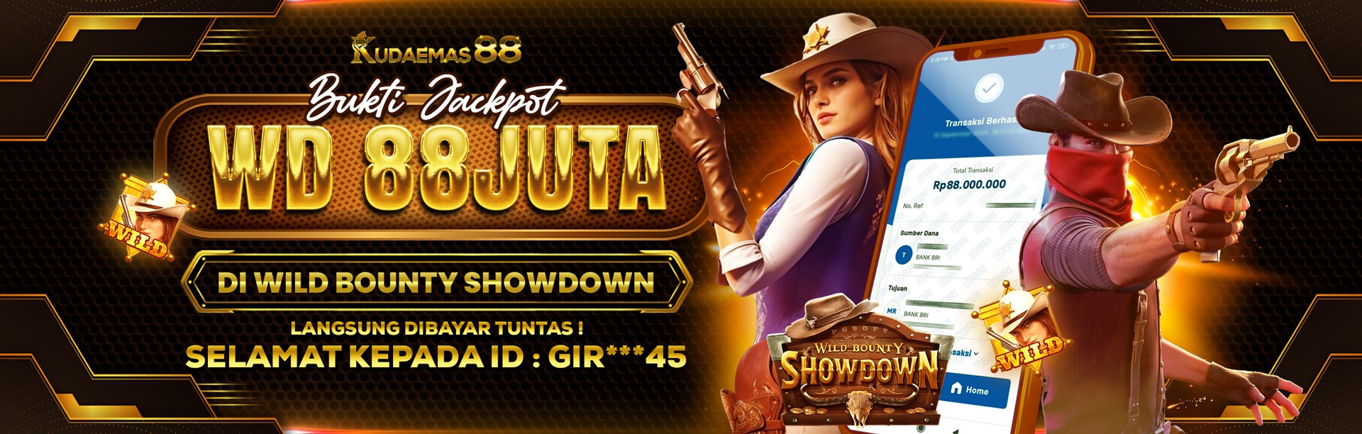 BUKTI JP WILD BOUNTY SHOWDOWN DI KUDAEMAS88