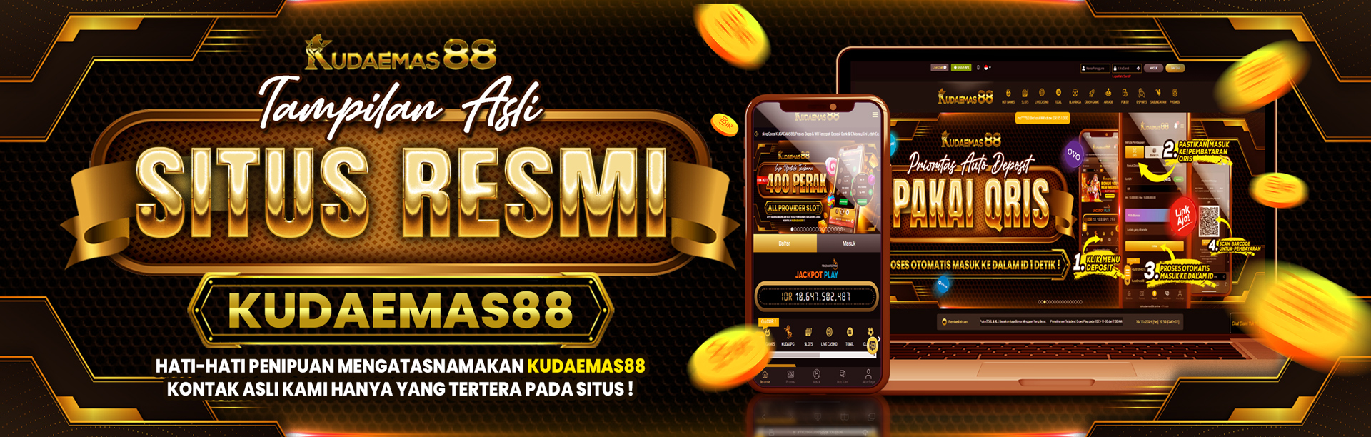 TAMPILAN ASLI SITUS RESMI KUDAEMAS88