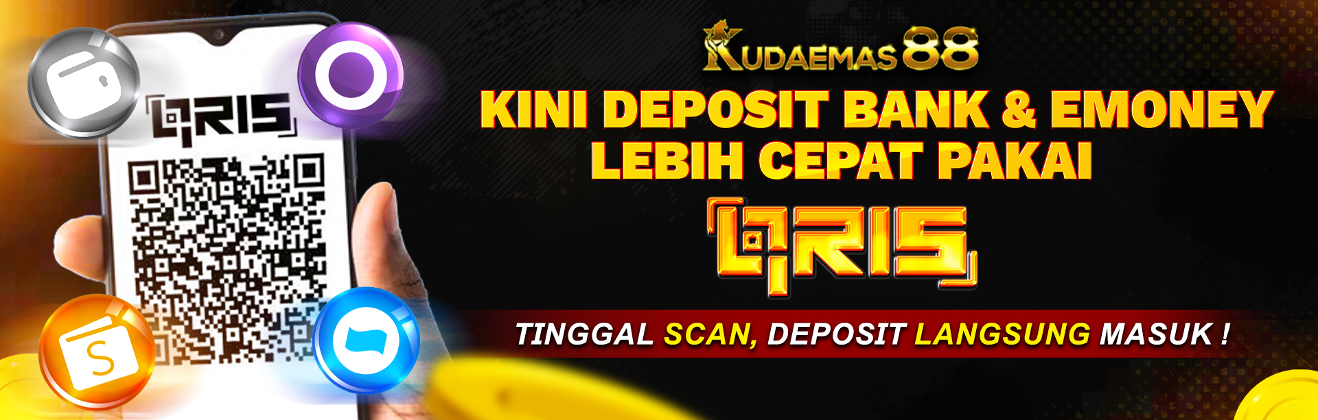 DEPOSIT QRIS KUDAEMAS88